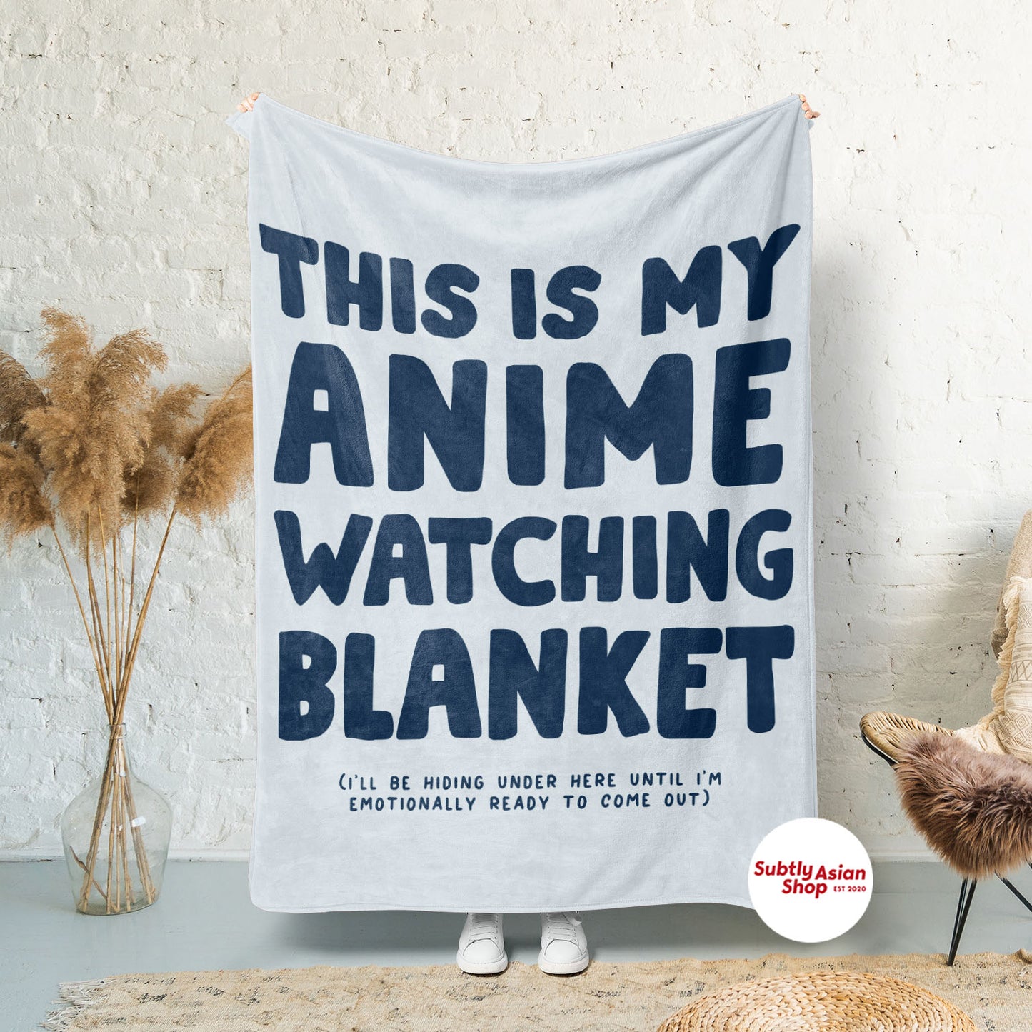 This is My Anime Watching Blanket - Subtly Asian Shop | Korean Merch Kdrama Gifts Asian Themed Gift Shops USA