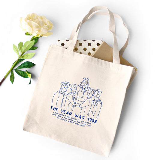 Reply 1988 Gang Kdrama Tote Bag - Subtly Asian Shop | Korean Merch Kdrama Gifts Asian Themed Gift Shops USA