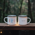 Personalized Fortune Cat Maneki Neko Custom Enamel Mug