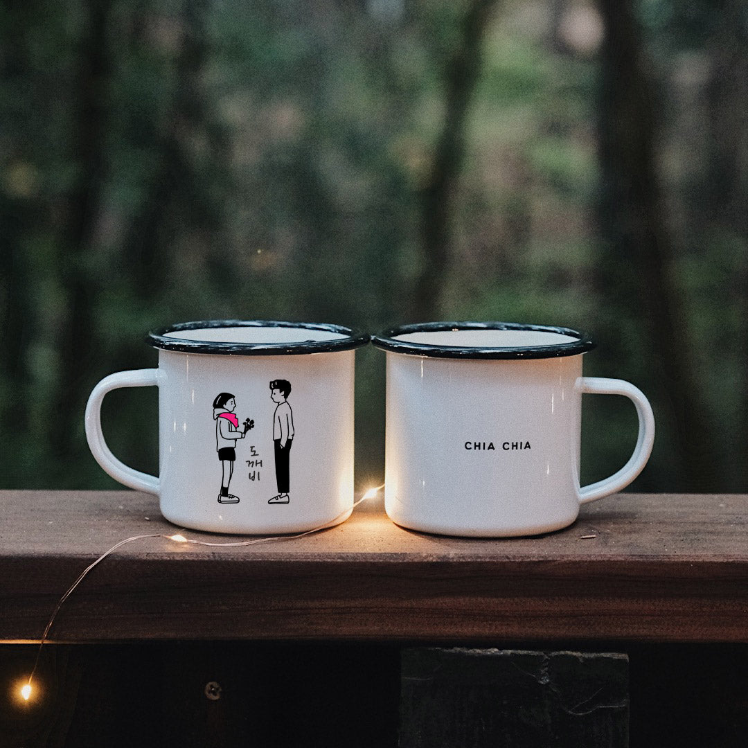 Goblin Kdrama Enamel Mug - Subtly Asian Shop | Korean Merch Kdrama Gifts Asian Themed Gift Shops USA