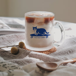 Slow Down Chingu Glass Mug - Subtly Asian Shop | Korean Merch Kdrama Gifts Asian Themed Gift Shops USA