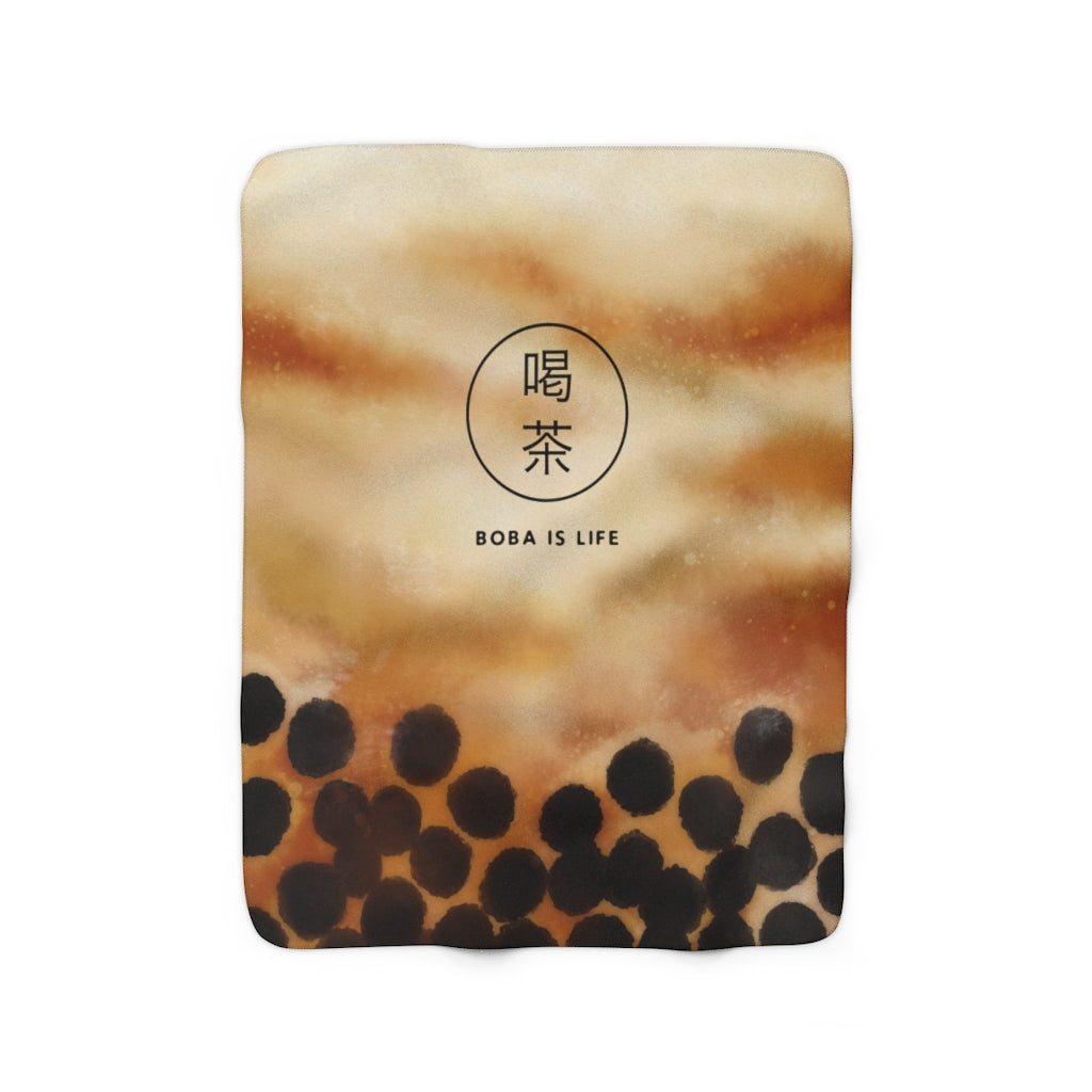 Boba Milk Tea Blanket - Subtly Asian Shop | Korean Merch Kdrama Gifts Asian Themed Gift Shops USA